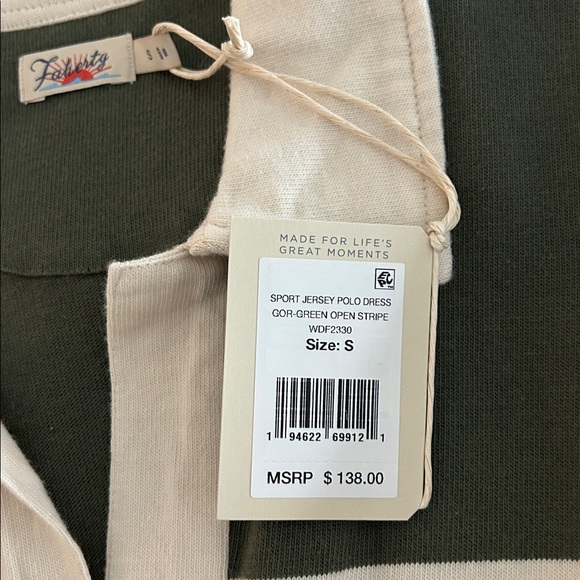 NWT Faherty Sport Jersey Polo Dress - Picture 4 of 8